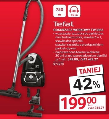 Odkurzacz workowy TW3985 TEFAL promocja w Selgros