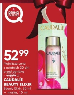 CAUDALIE BEAUTY ELIXIR Beauty Elixir 30 ml + maska 15 ml promocja w Super-Pharm