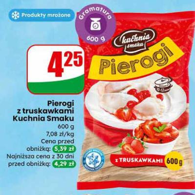 Pierogi z truskawkami  promocja w Dino
