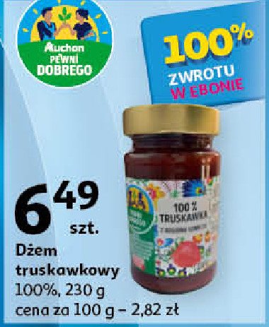 Dżem truskawkowy Auchan pewni dobrego promocja