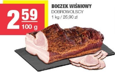 Boczek wiśniowy Dobrowolscy promocja w SPAR