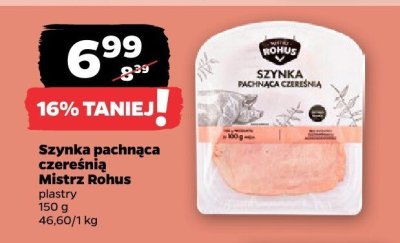 Szynka pachnąca czereśnią Mistrz Rohus promocja w Netto