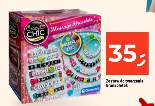 Zestaw crazy chic bransoletki z wiadomością Clementoni promocja w Dealz