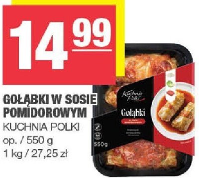 Gołąbki w sosie pomidorowym Kuchnia Polki promocja w SPAR