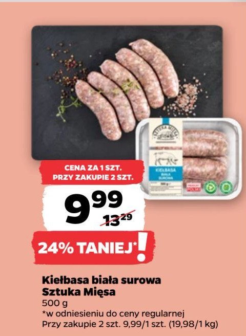 Kiełbasa biała surowa promocja