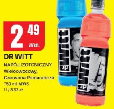Napój izotoniczny Dr Witt Wieloowocowy, Czerwona Pomarańcza promocja w Chorten