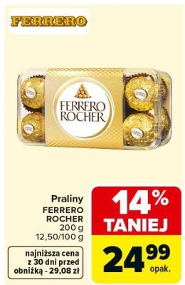 Praliny FERRERO ROCHER promocja w Carrefour Market