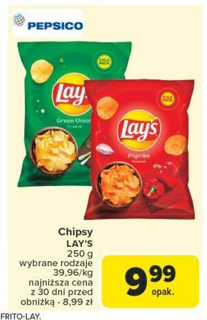 Chipsy papryka Lay's Frito lay lay's promocja