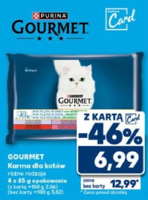 Karma dla kotów Gourmet różne rodzaje promocja w Kaufland