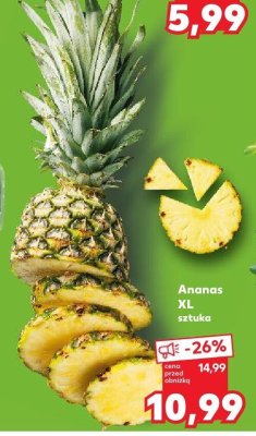 Ananas XL sztuka promocja w Kaufland