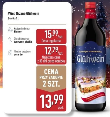 Wino Grzane Glühwein promocja w Aldi