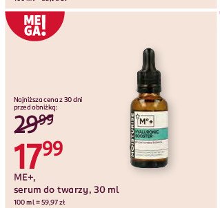 Serum do twarzy z kwasem hialuronowym 2% ME+ promocja w Rossmann