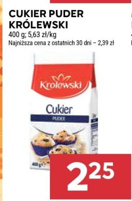 Cukier puder Krolewski promocja w Stokrotka
