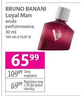 Woda perfrumowana Bruno banani loyal man promocja