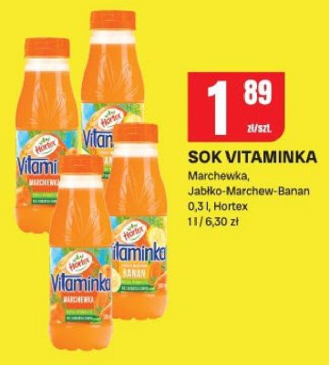 Sok Vitaminka Marchewka, Jabłko-Marchew-Banan promocja w Chorten