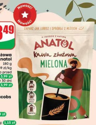 Kawa zbożowa mielona promocja w Dino