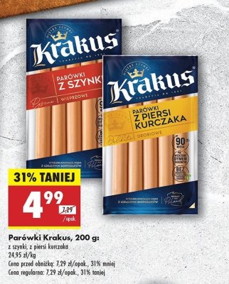 Parówki z kurcząt Krakus animex promocja