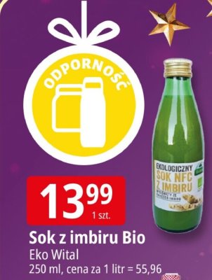 Sok z imbiru Bio Eko Wital promocja w Leclerc