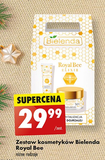 Zestaw w pude艂ku royal bee elixir krem 50+ 50 ml + krem pod oczy 15 ml Bielenda promocja
