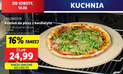 Kamie艅 do pizzy 30 x 38 cm Grill meister promocja