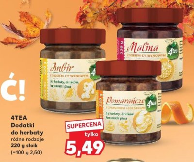 Dodatki do herbaty różne rodzaje 220 g  promocja w Kaufland