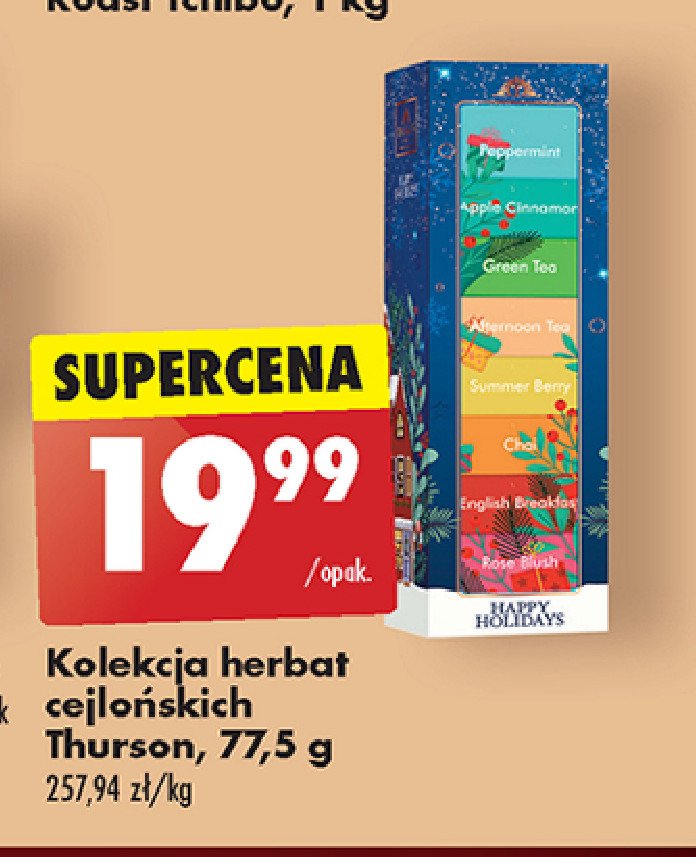 Zestaw herbat happy holidays Thurson promocja