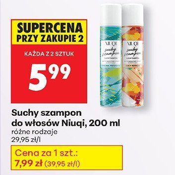 Suchy szampon do włosów różne rodzaje promocja w Biedronka