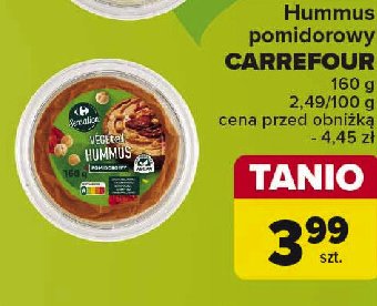 Hummus pomidorowy Carrefour sensation promocja