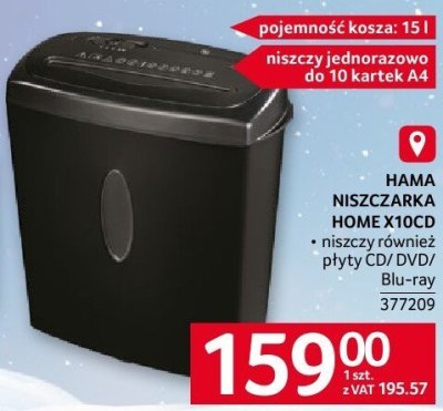 Niszczarka Hama Home CD10 promocja w Selgros