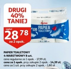 Papier toaletowy bia艂y Auchan promocja