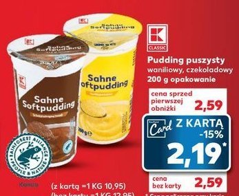 Pudding waniliowy K-classic promocja