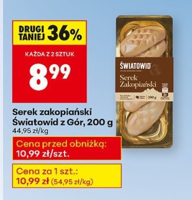 Serek zakopiański Światowid z Gór, 200 g promocja w Biedronka