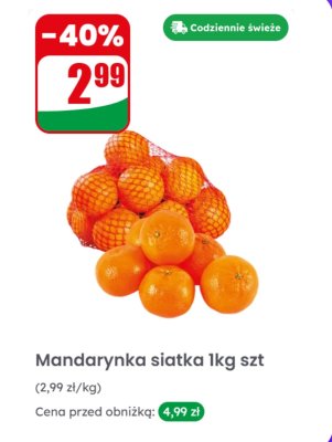 Mandarynka siatka 1 kg promocja w Dino