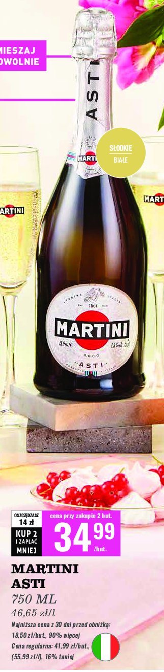 Wino Martini asti promocja w Biedronka