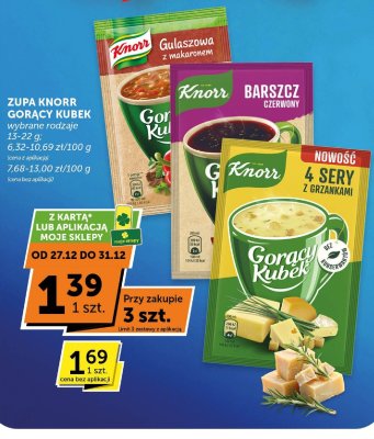 Zupa Knorr Gorący Kubek barszcz czerwony promocja w Euro Sklep