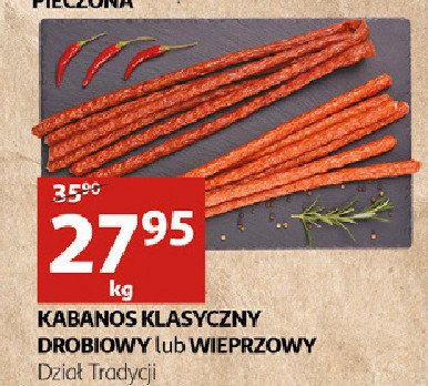 Kabanos klasyczny drobiowy promocja w Intermarche