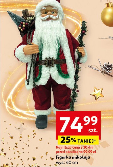 Figurka mikołaja Actuel promocja w Auchan