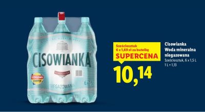 Woda mineralna niegazowana promocja w Lidl