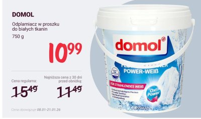 Odplamiacz w proszku do białych tkanin  promocja w Rossmann