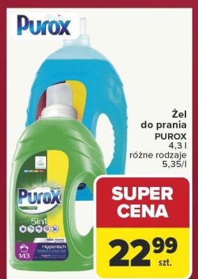 Żel do prania PUROX 5in1 promocja w Carrefour Market