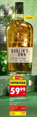 Whiskey Dublin's Own Irish Whiskey promocja w Biedronka