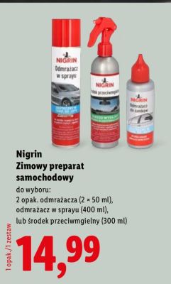 Zimowy preparat samochodowy odmrażacz 2 x 50 ml promocja w Lidl
