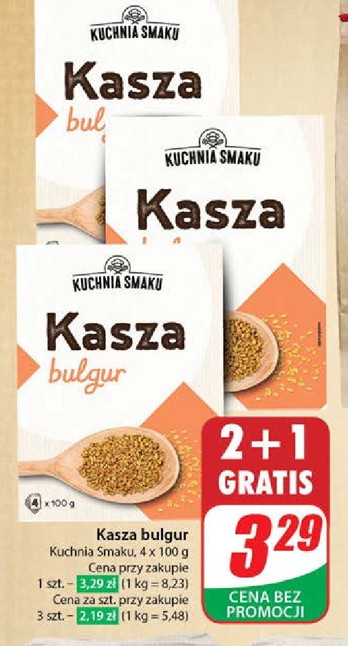 Kasza bulgur Kuchnia smaku promocja