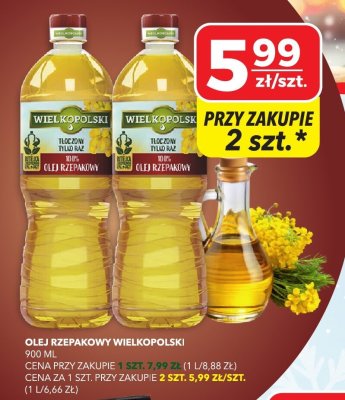 Olej rzepakowy Wielkopolski promocja w Top Market