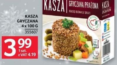 Kasza gryczana 4x100g promocja w Selgros
