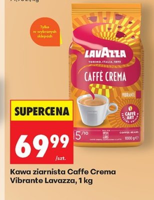Kawa ziarnista Caffe Crema Vibrante 1 kg promocja w Biedronka