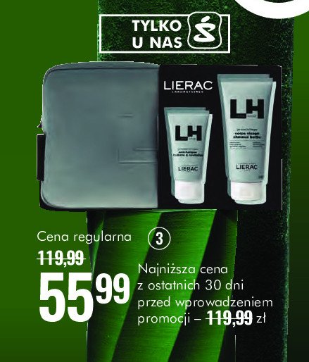 Zestaw w pudełku homme żel pod prysznic 200 ml + nawilżający żel do twarzy 50 ml Lierac zestaw promocja w Super-Pharm