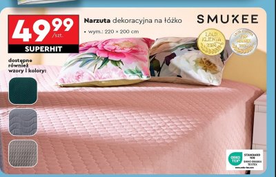 Narzuta na łóżko 220 x 200 cm Smukee home promocja