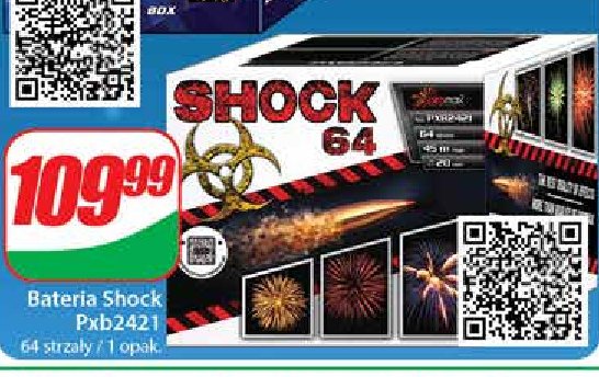 Bateria shock 64 strzały Piromax promocja