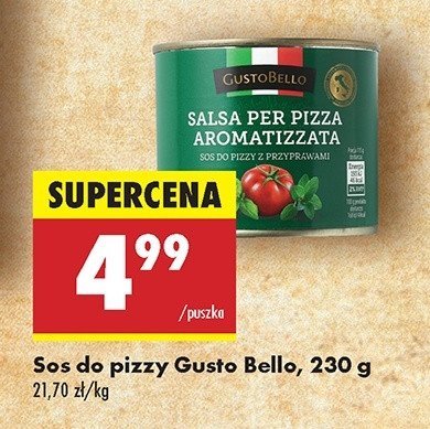 Sos do pizzy z przyprawami Gustobello promocja